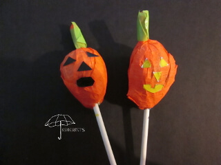 Tootsie Pop pumpkin candy Jack-O-Lantern