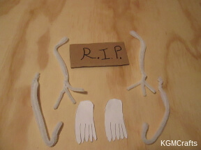 step 3 make the arms, legs, and sign