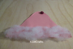 decorated with fiberfill