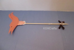 tape head piece to dowel head on dowel