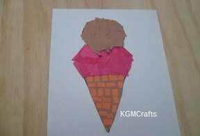 glue on brown construction paper