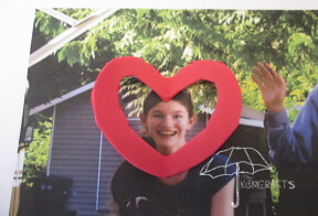 step 2 find picture to put under heart