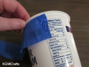 add the streamer to the cup