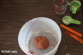 step 3 add the water to make a dough
