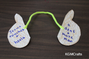 Jesus touched a deaf man