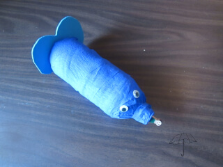 Jonah in the water bottle whale