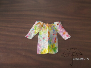 multi colored coat coffee filter coat