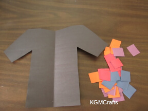 step 2 cut paper squares