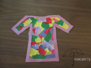 tissue paper coat suncatcher coat