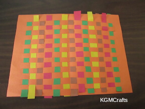woven coat step 1 weave the paper