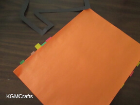 step 2 glue on background