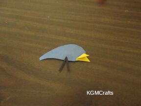 glue the pieces together to make a bird