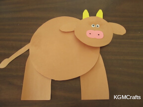 glue the pieces together to make a fat cow fat cow