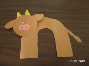 glue the pieces together to make a skinny cow make the skinny cow