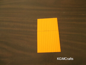 Joseph's cup step 1 measure and fold the index card