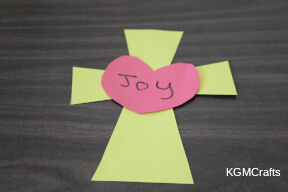 add the heart joy cross step 7