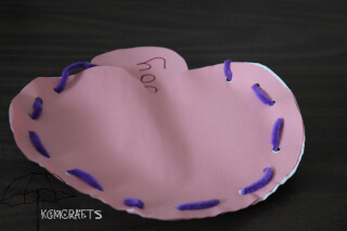 heart with a circle of joy for inside joy in my heart craft