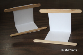 glue sticks to card stock noisemaker step 1