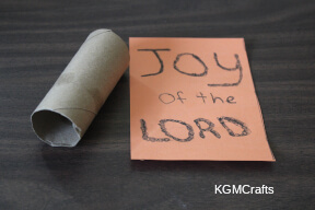 write message on rectangle joy is strength step 1