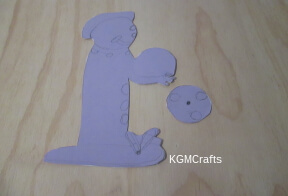 glue the paper to the cardstock