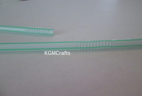 pull the flexible part of the straw