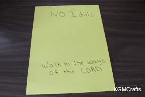 write the message on the background