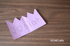 write Josiah on the crown
