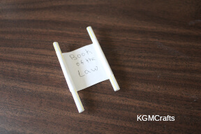glue the straws to the paper