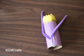 clip the paper clip to the back of the tube