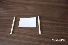 cut a piece of paper for the scroll