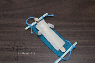 popsicle man on felt mat paralyzed man craft