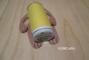 step 3 tape to the container