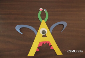 alien letter a craft