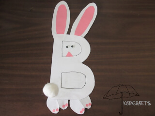 white and pink paper bunny bunny