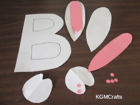 bunny step 1 cut out your pieces