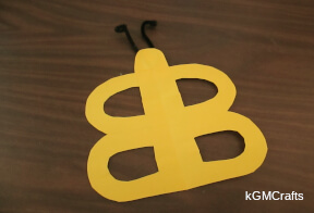 butterfly craft for letter b