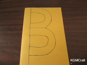 butterfly step 1 draw a letter B