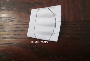 cut a piece for the mustache