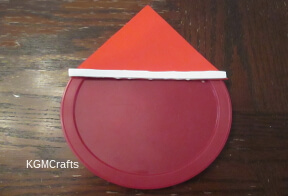 glue the hat to the lid