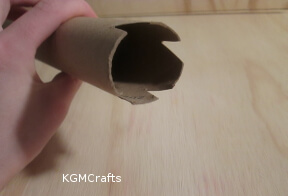 lion picture step 1 cut a paper towel roll