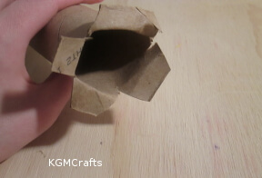 step 2 fold back the slits