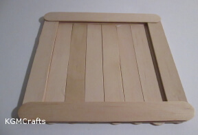 step 8 add more craft sticks to make the frame