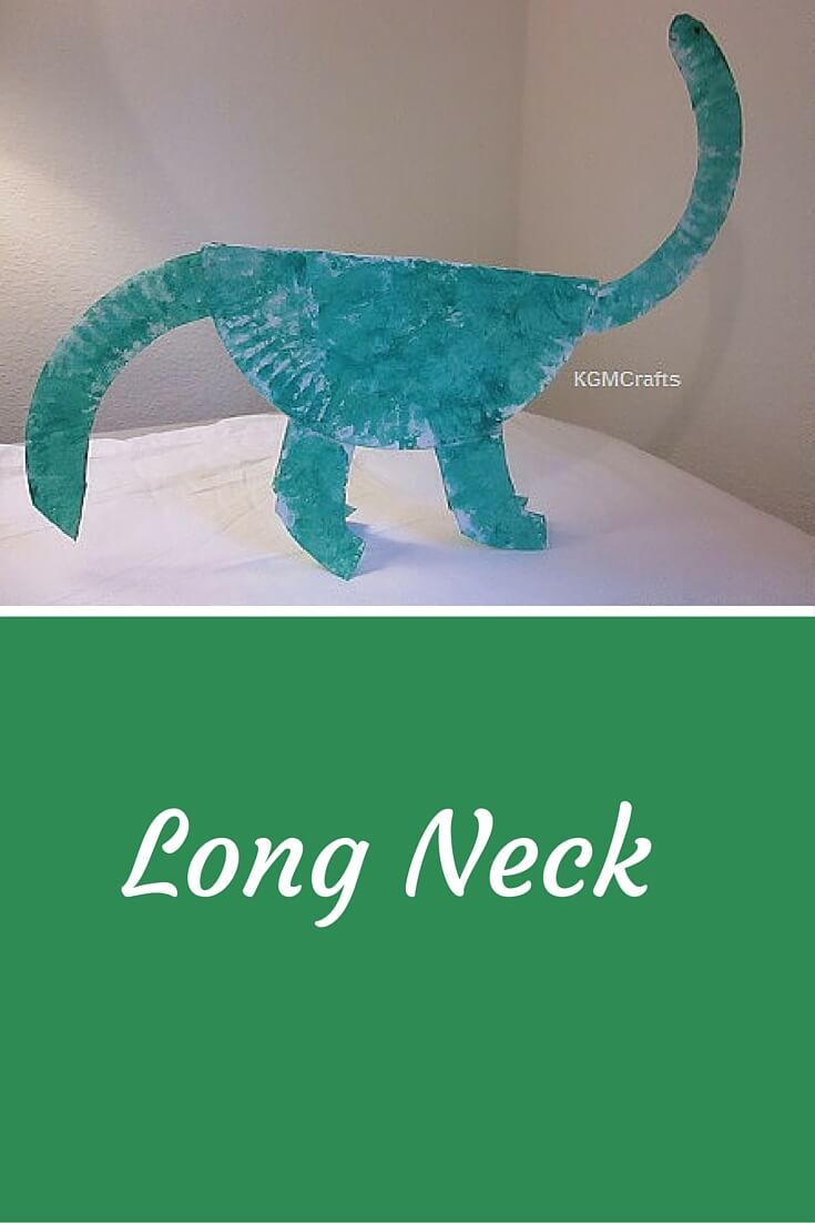 paper plate dinosaur