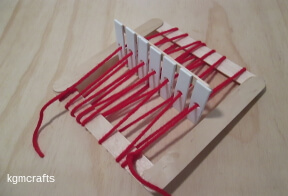 finish adding yarn and tie the ends