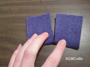step 7 fold the felt