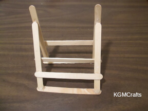 step 4 finish adding craft sticks