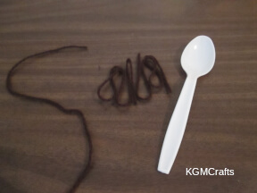 step 2 cut yarn for hair