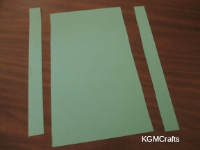 cut the sides off a piece of construction paper