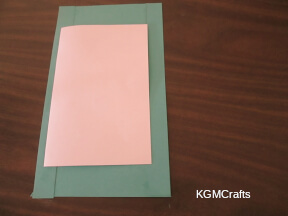 glue the paper to the back