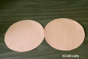 cut 2 circles basket of manna step 1